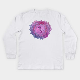 Sahasrara Crown Chakra Kids Long Sleeve T-Shirt